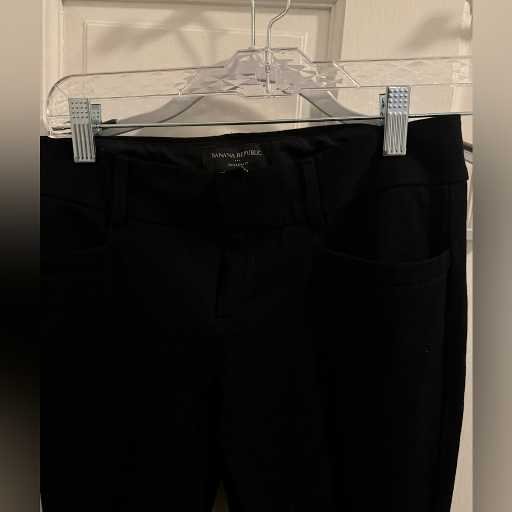 Banana Republic Jackson Fit Black Pants size 2P